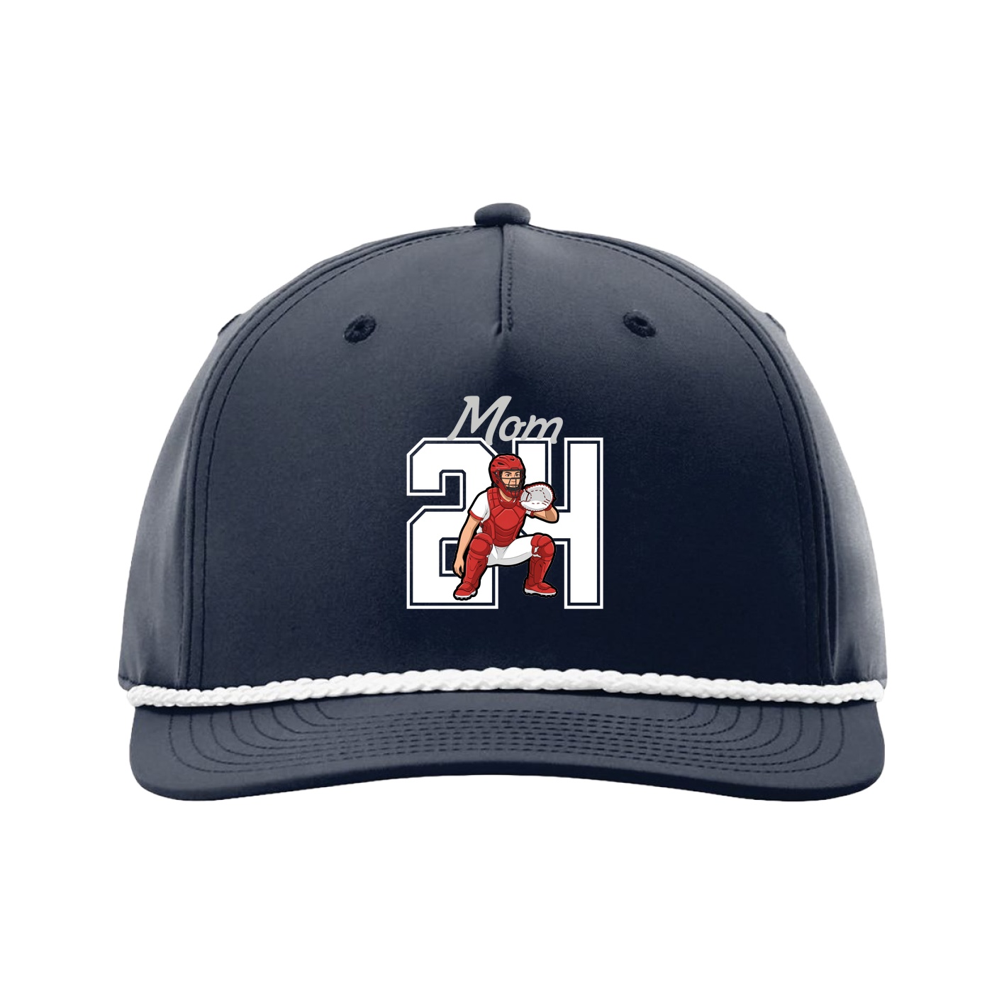 Five-Panel Classic Rope Cap — Mothers Day Shirsey in Navy