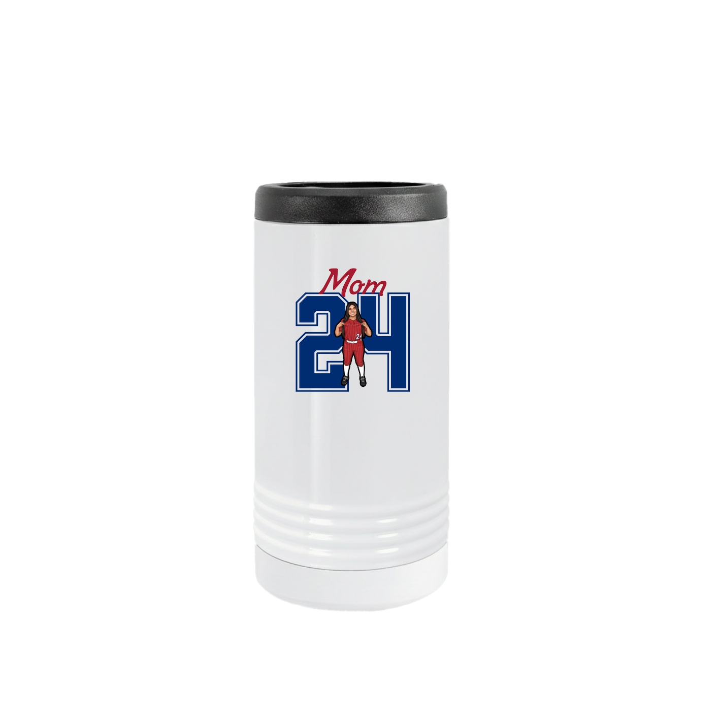 Slim Beverage Holder — Mothers Day Shirsey in White