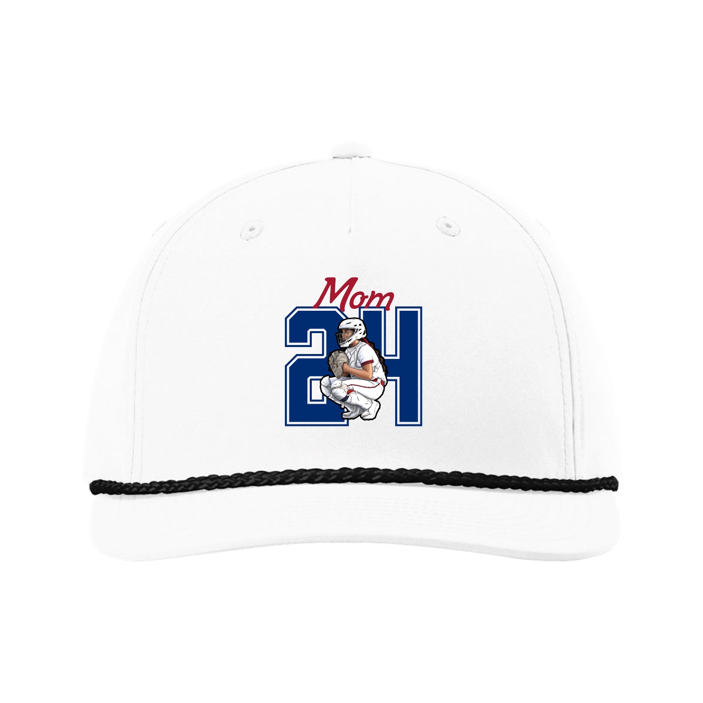 Five-Panel Classic Rope Cap — Mothers Day Shirsey in White