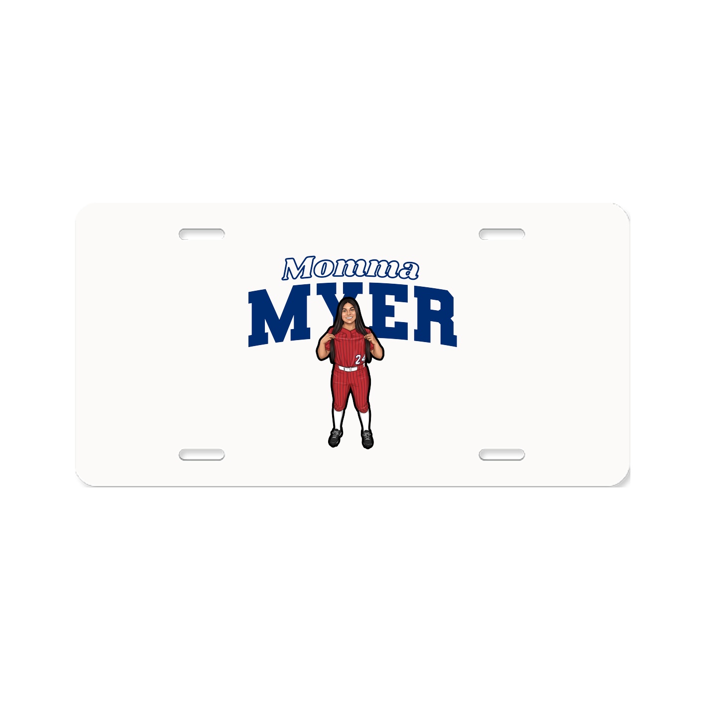 License Plate — Mothers Day Block in Classic