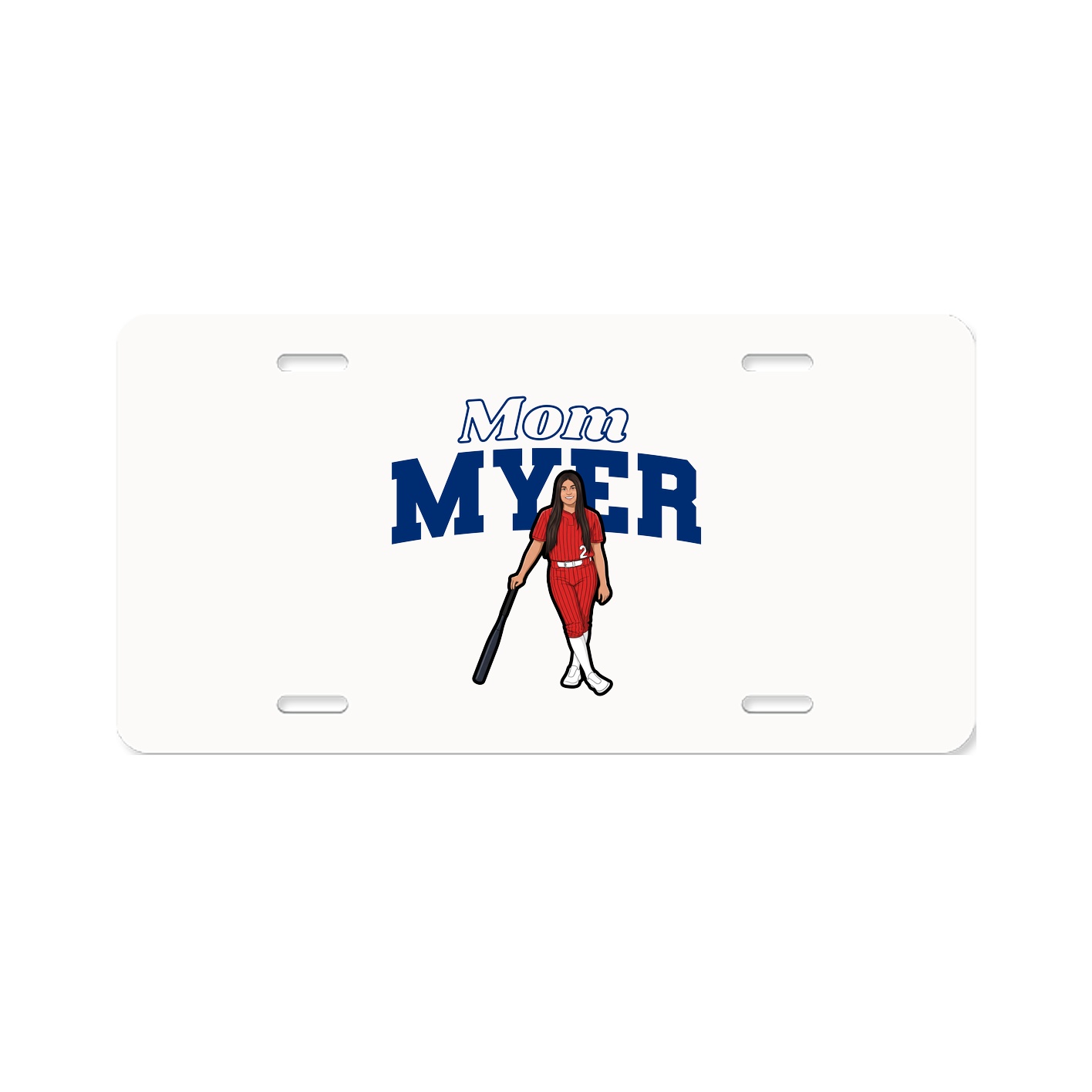 License Plate — Mothers Day Block in Classic