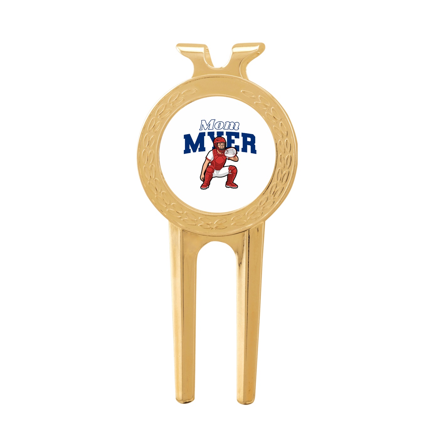 Divot Tool with Ball Marker — Mothers Day Block in Classic