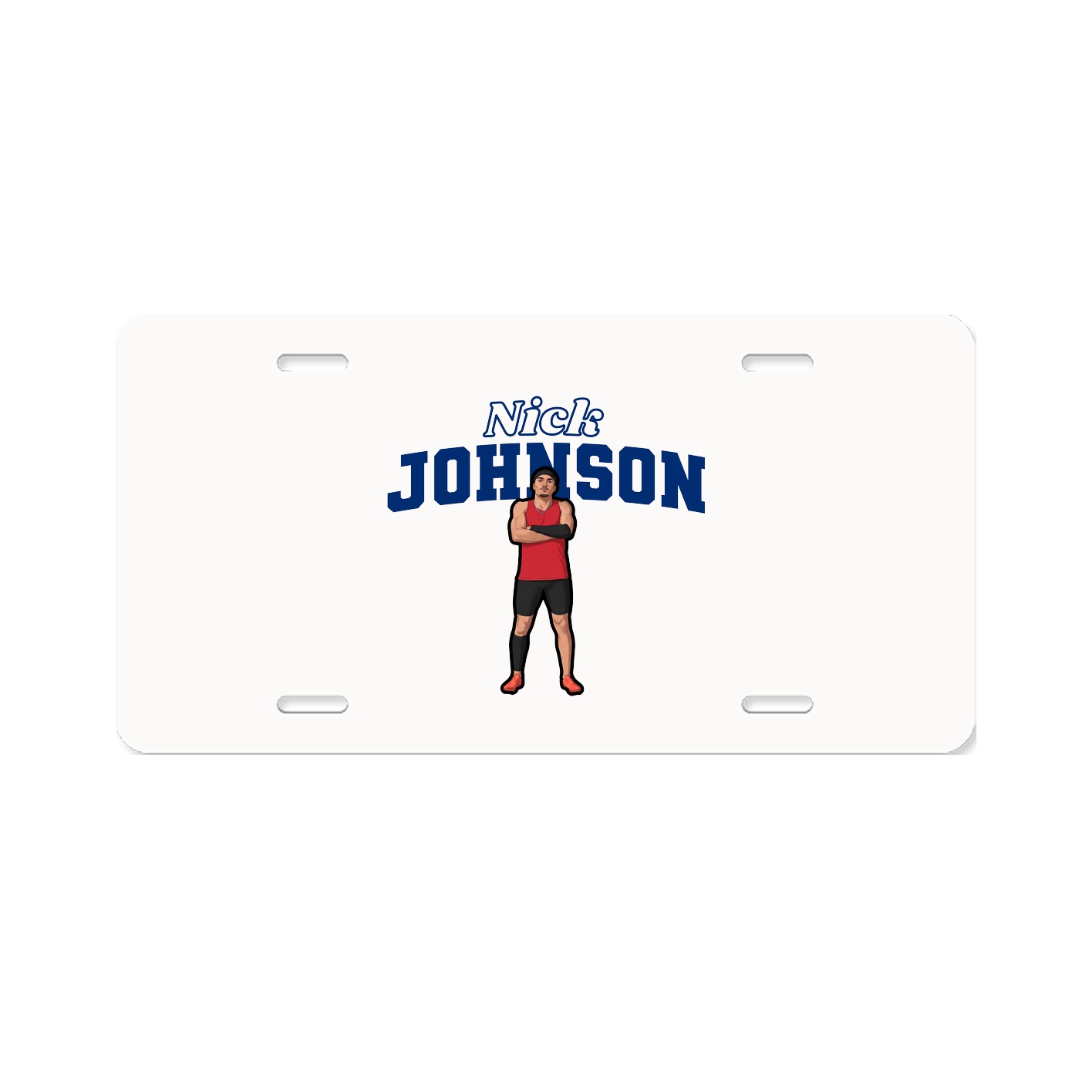 License Plate — Name Arch in Classic