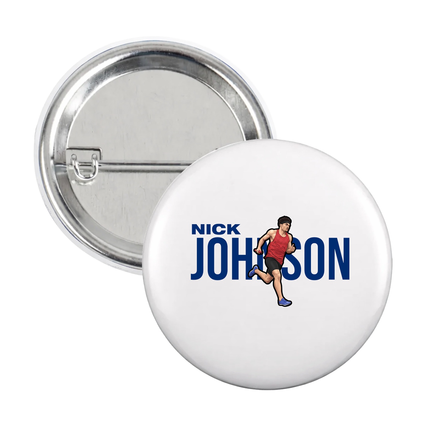 Game Day Button — Player Name in White