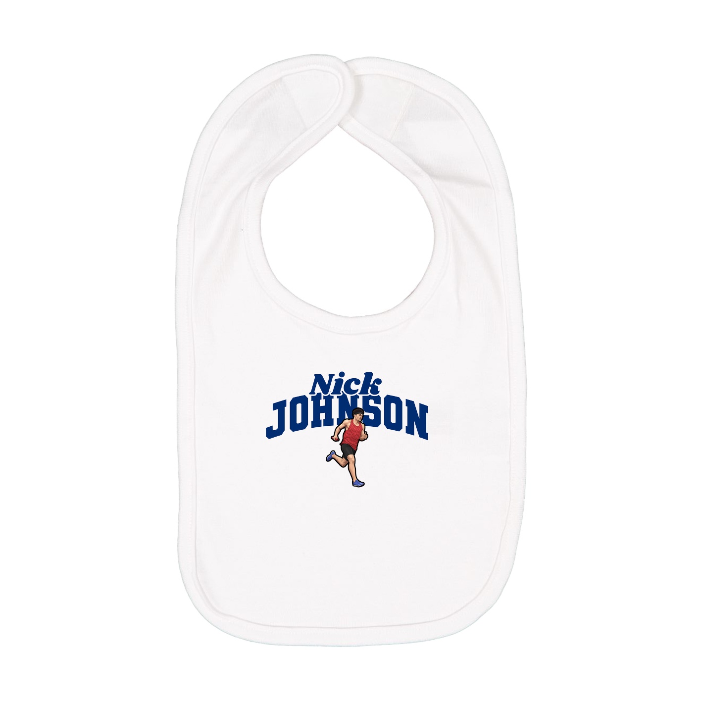 Infant Bib — Signature Arch in White