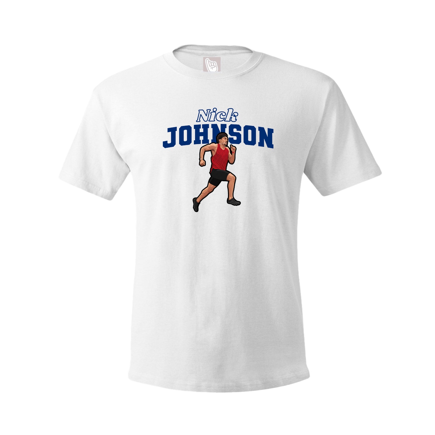 Youth Tee — Name Arch in White