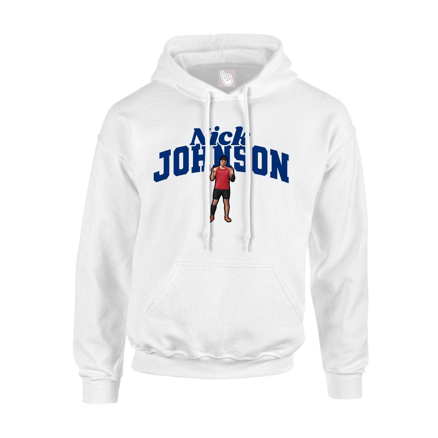 Hoodie — Signature Arch in White