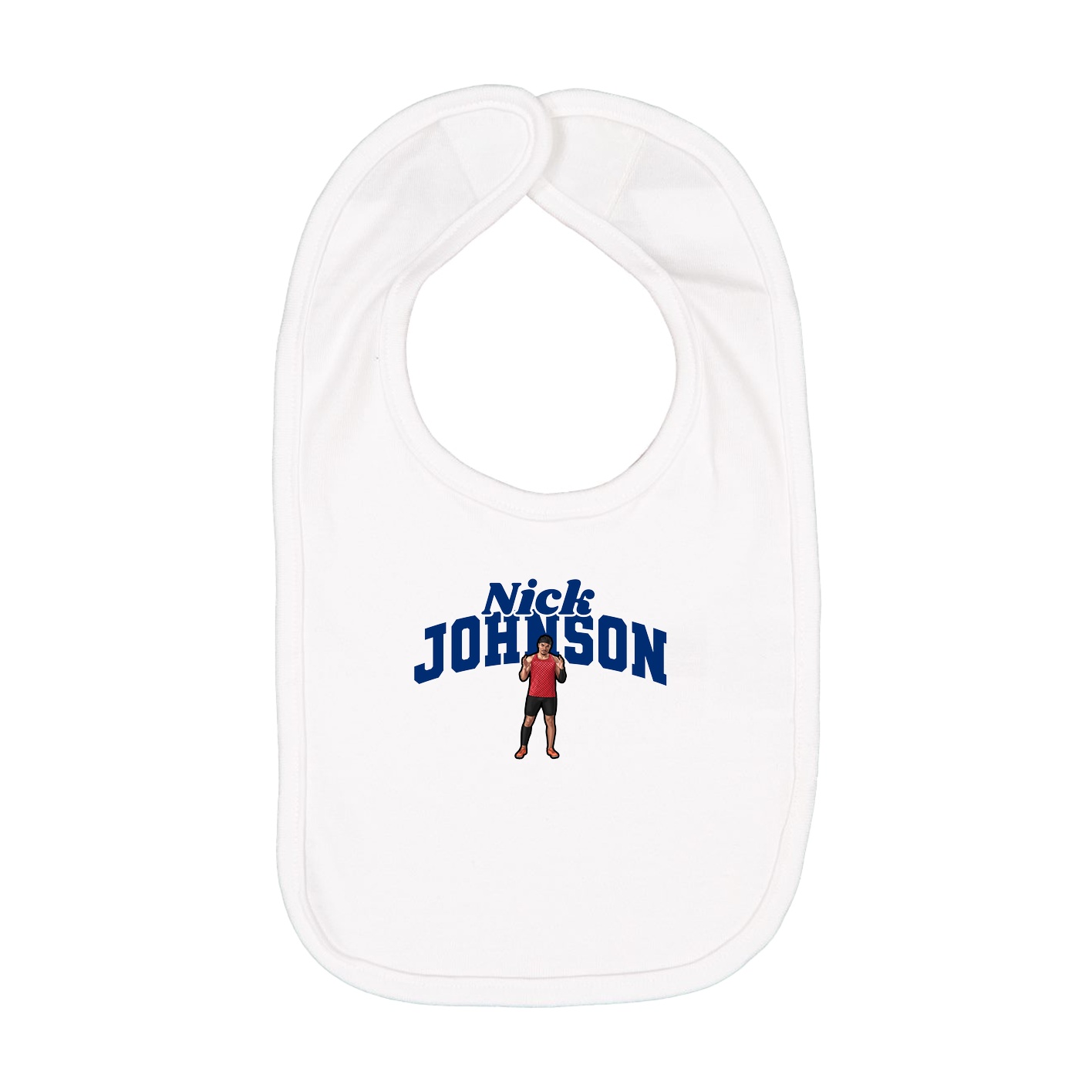 Infant Bib — Signature Arch in White