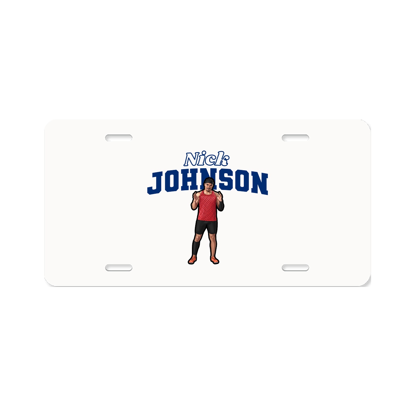 License Plate — Name Arch in Classic