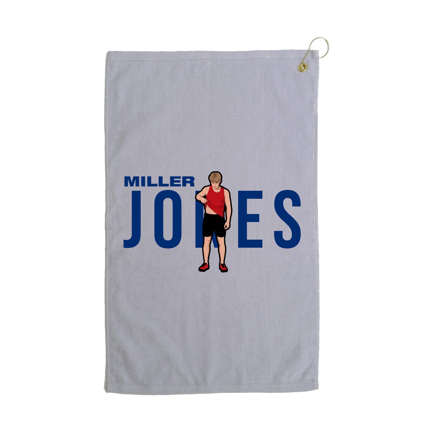 Golf Towel — Player Name in Grey