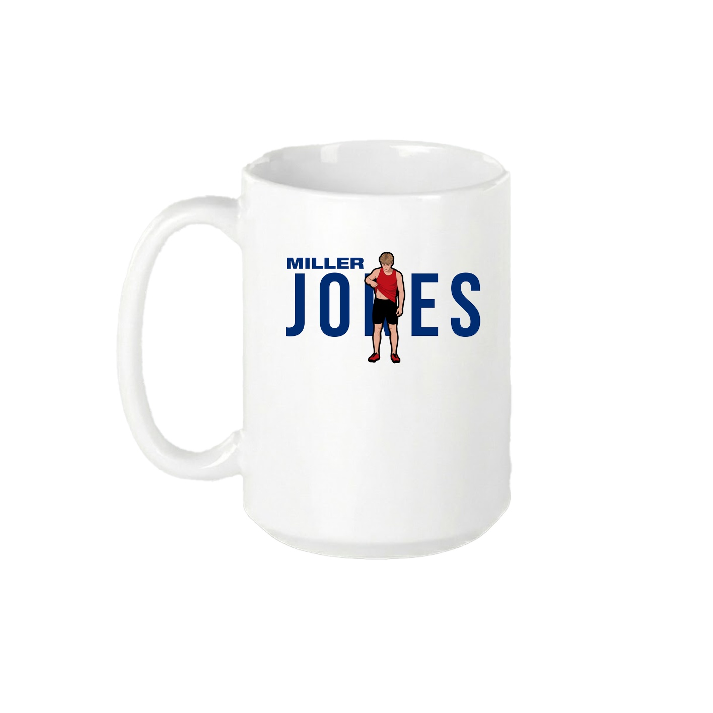 15oz Coffee Mug — Player Name in White