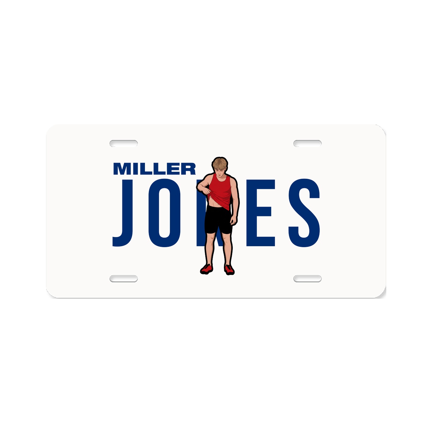 License Plate — Player Name in Classic