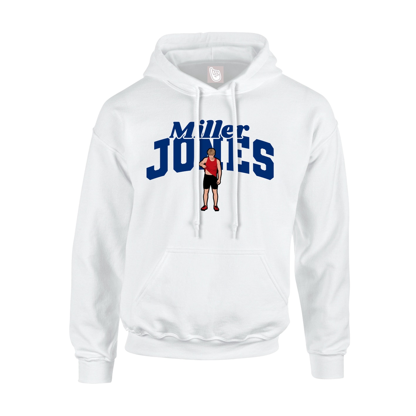 Youth Hoodie — Signature Arch in White