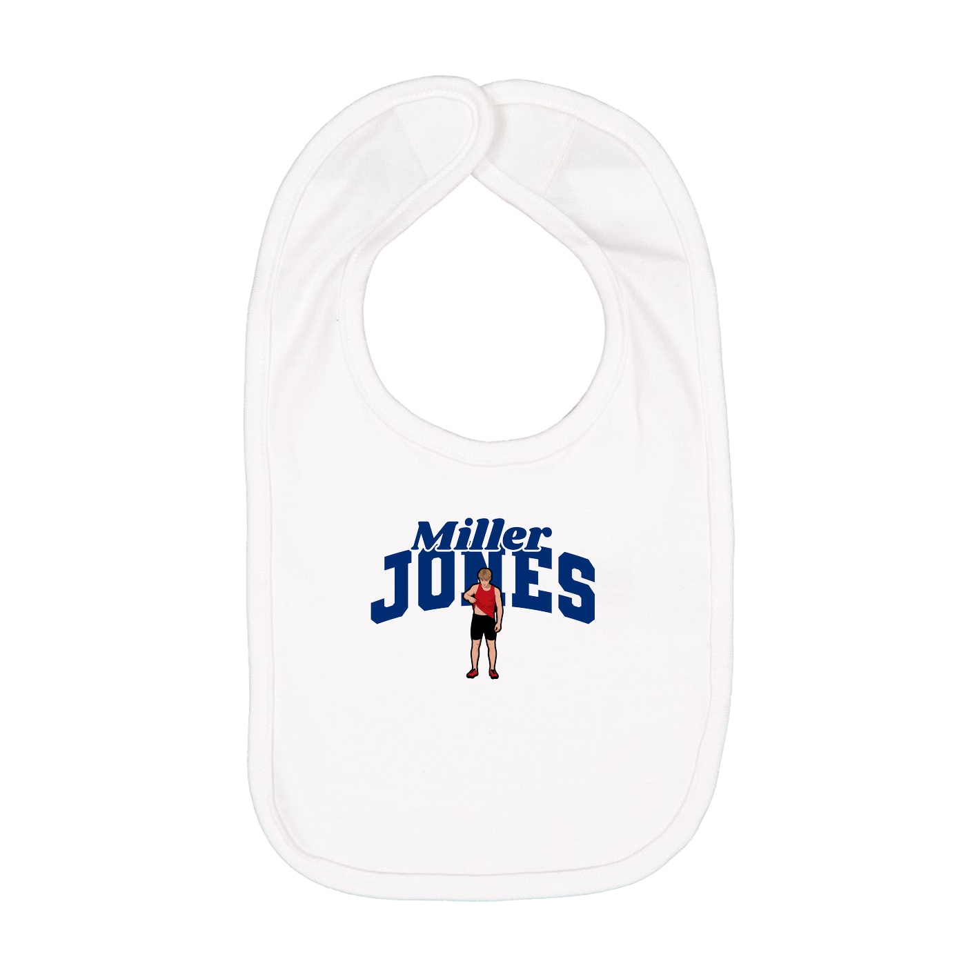 Infant Bib — Signature Arch in White