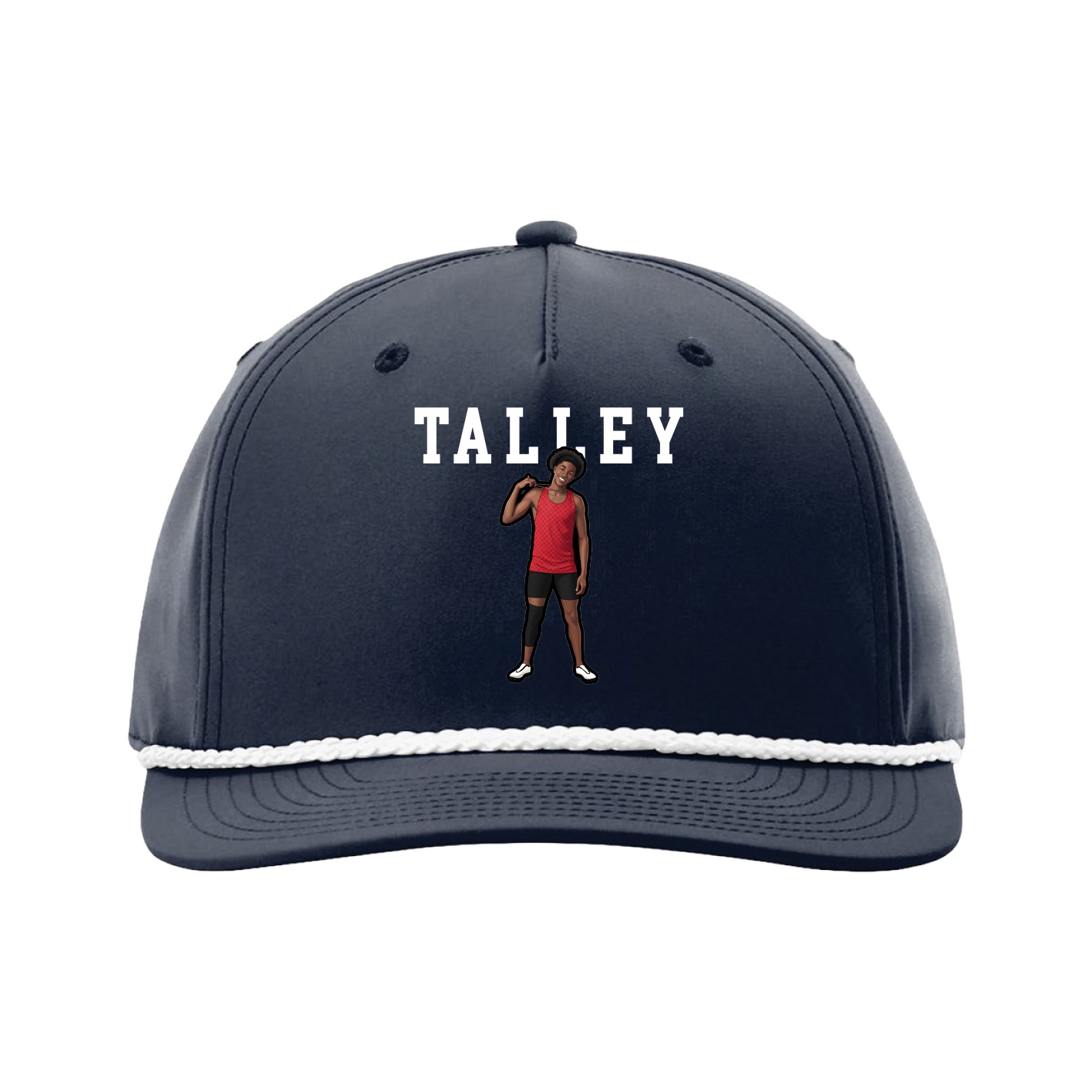 Five-Panel Classic Rope Cap — Shirsey in Navy