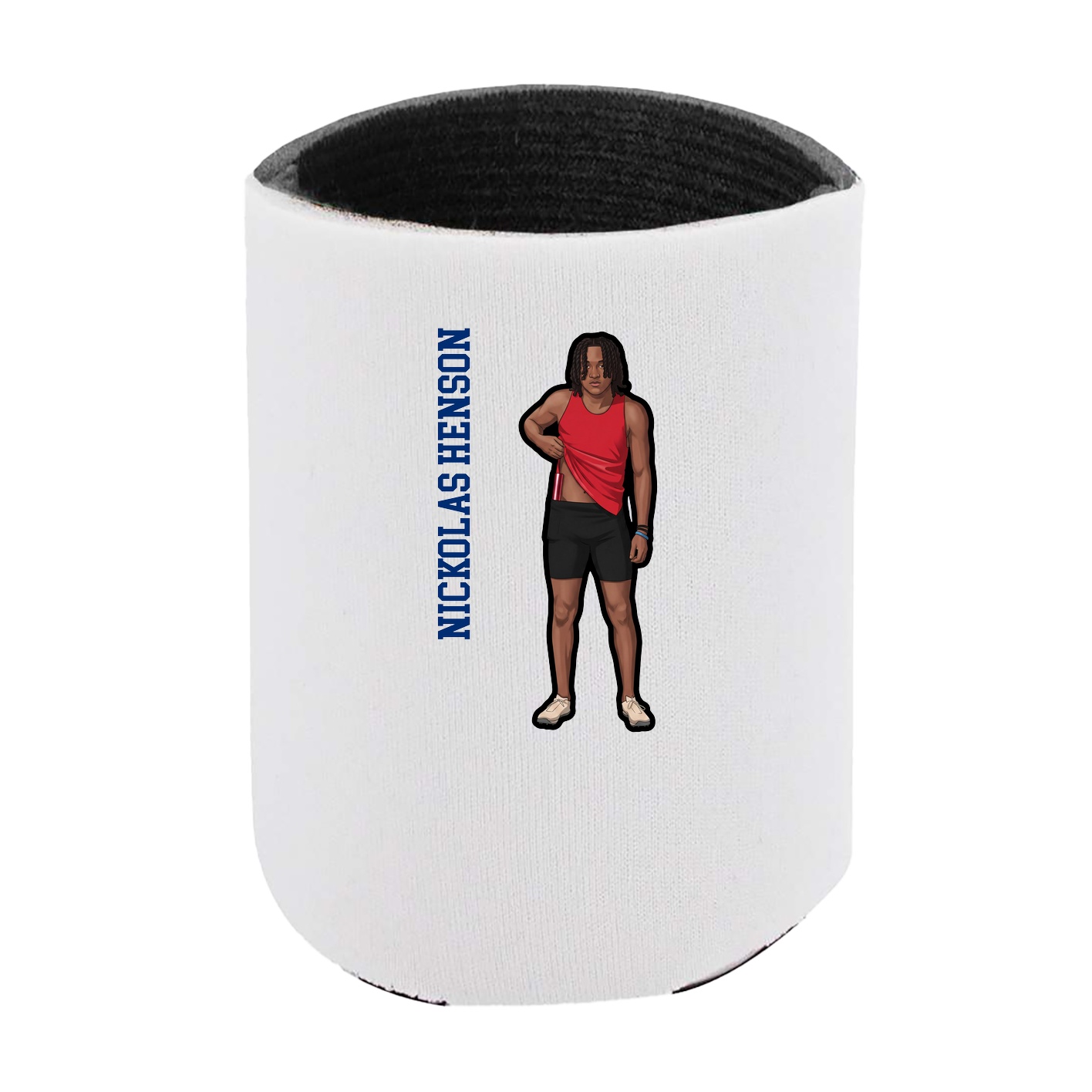 Can Holder — Name Vertical in White
