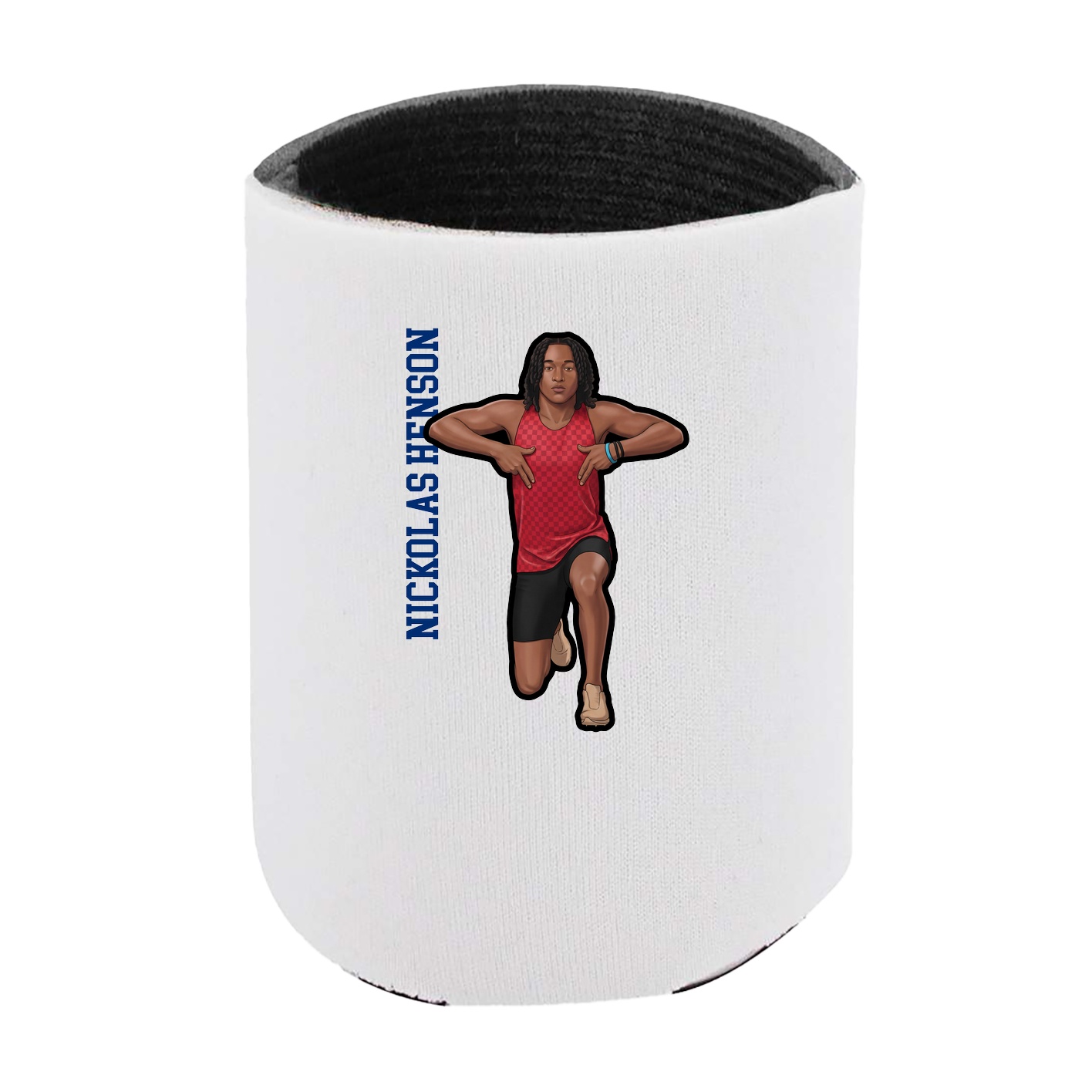 Can Holder — Name Vertical in White