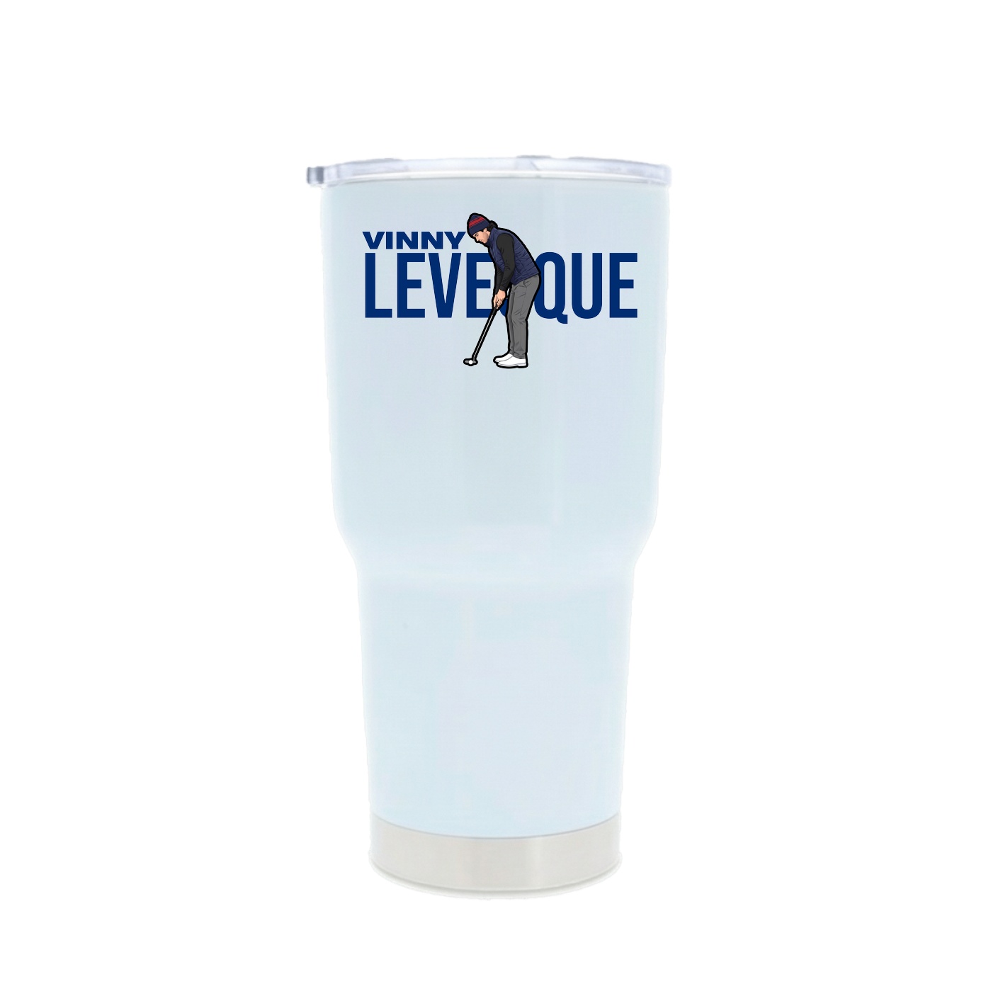 30oz Stainless Steel Tumbler — Player Name in White