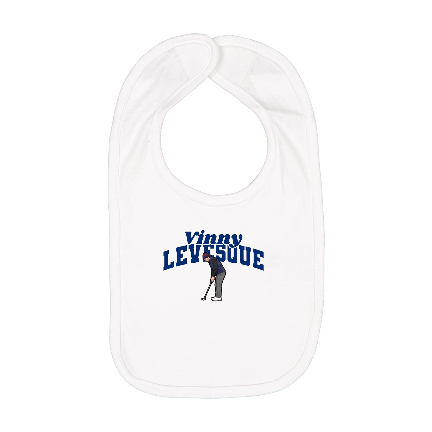 Infant Bib — Signature Arch in White