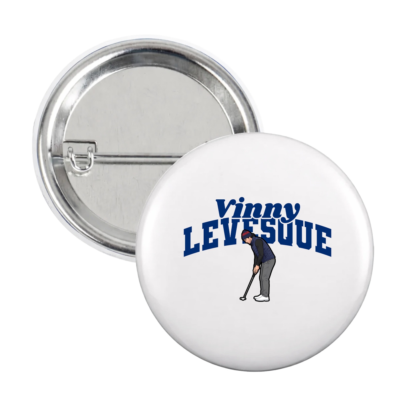 Game Day Button — Signature Arch in White