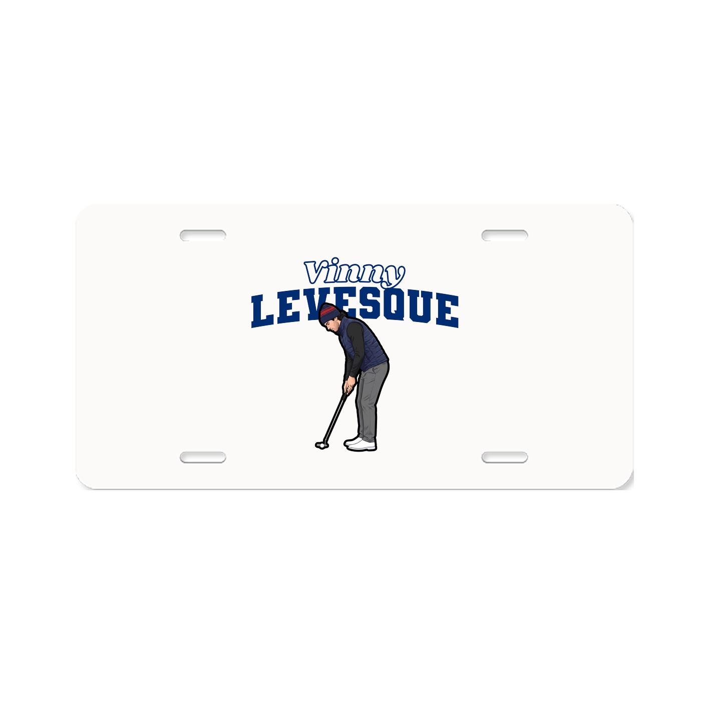 License Plate — Name Arch in Classic