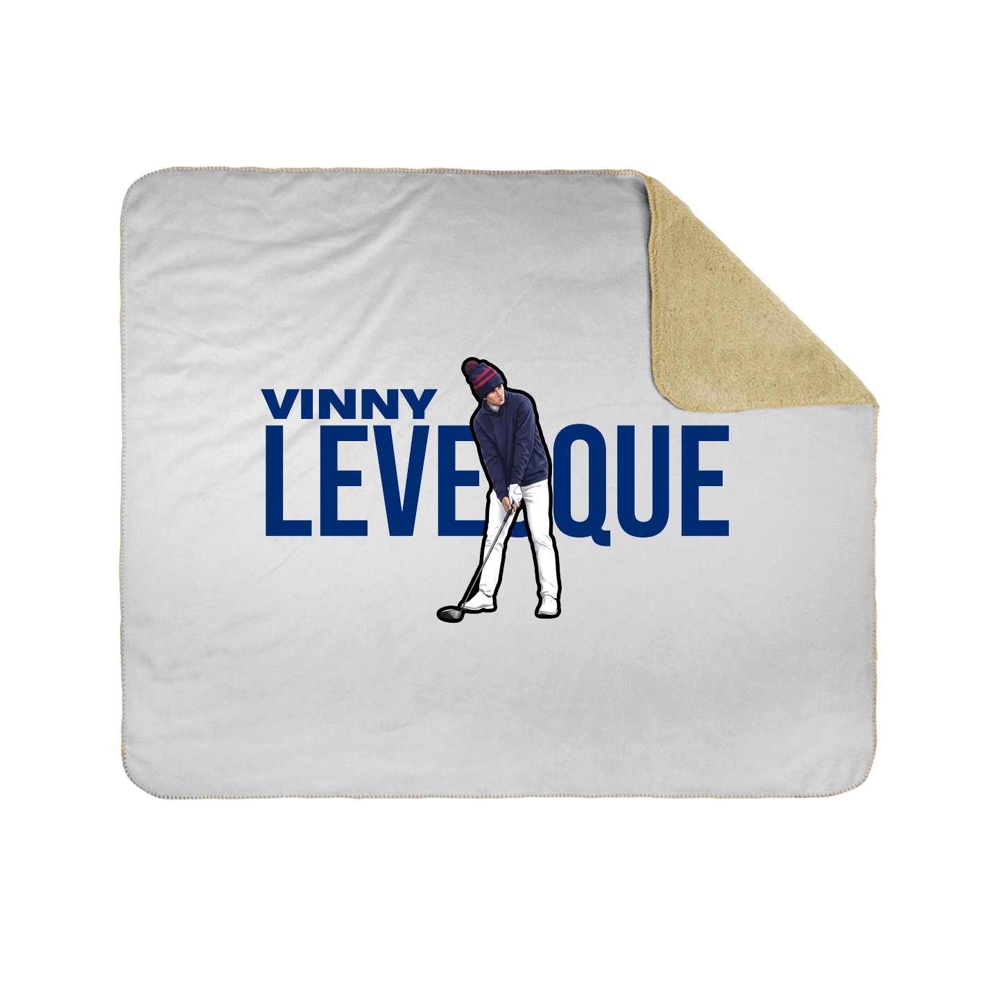 Throw Blanket — Player Name in White