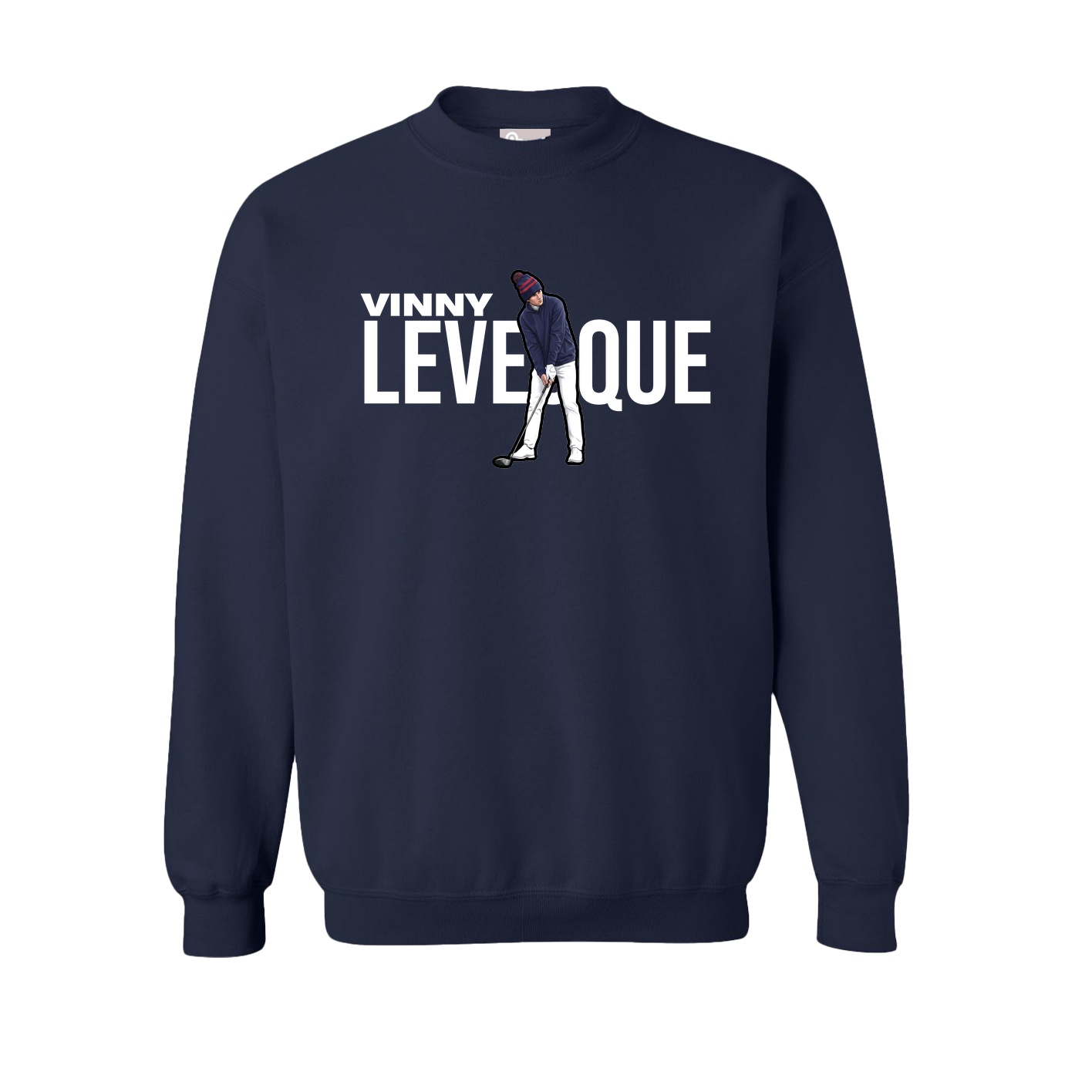 Fleece Crew — Player Name in Navy
