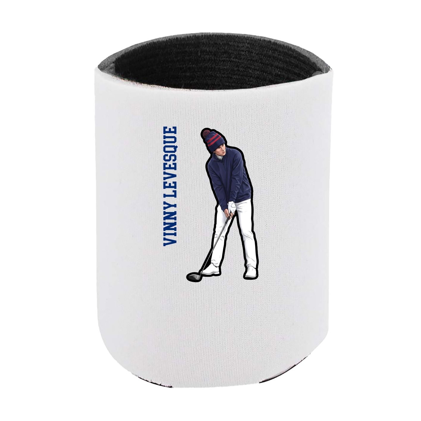 Can Holder — Name Vertical in White