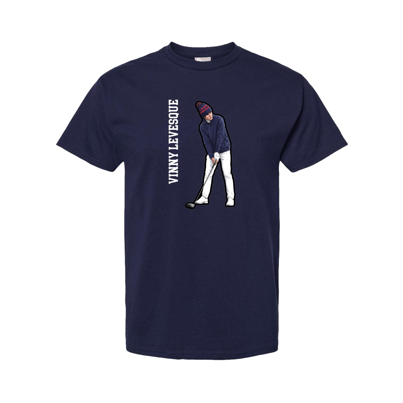 Youth Tee — Name Vertical in Navy
