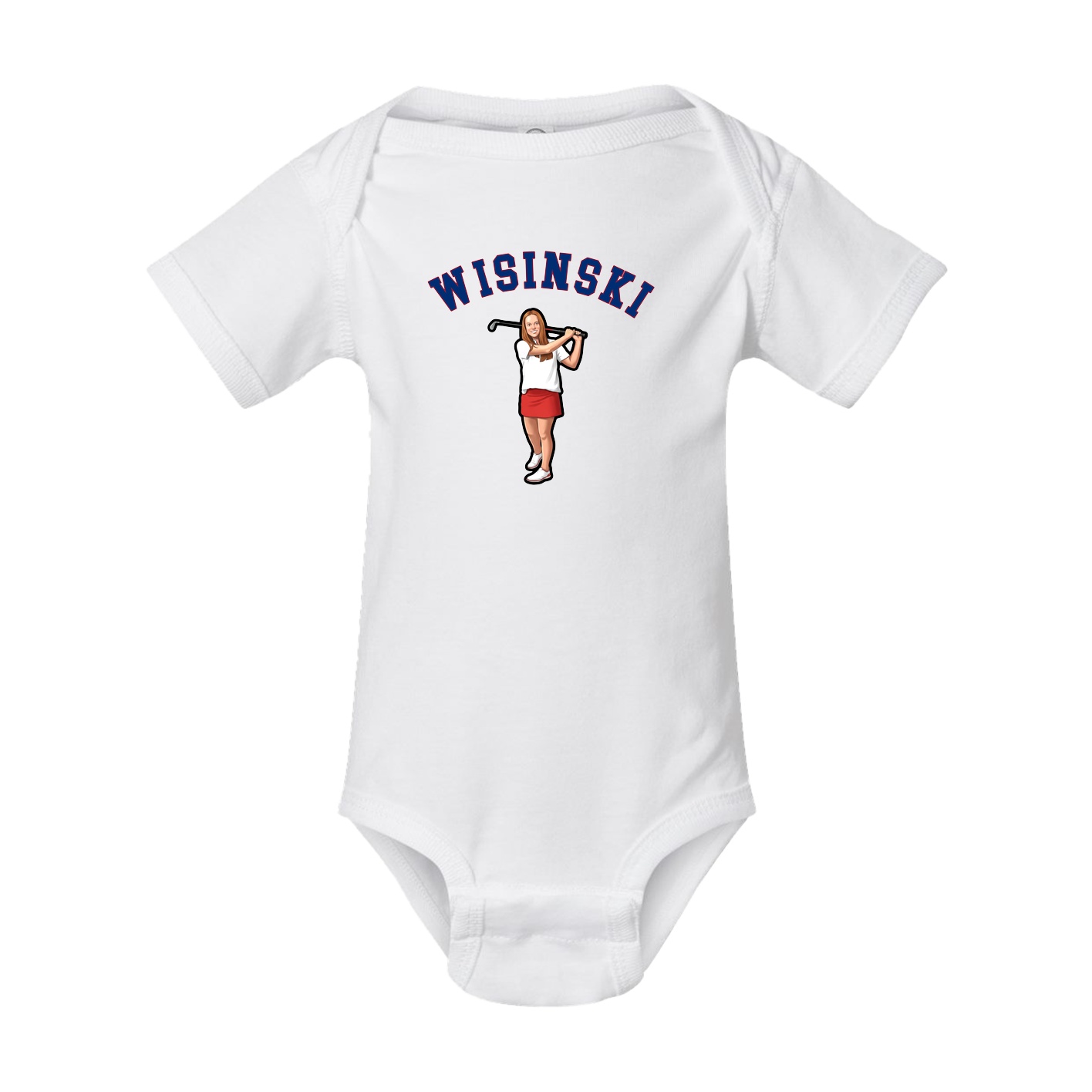 Baby Onesie — Shirsey Arch in White