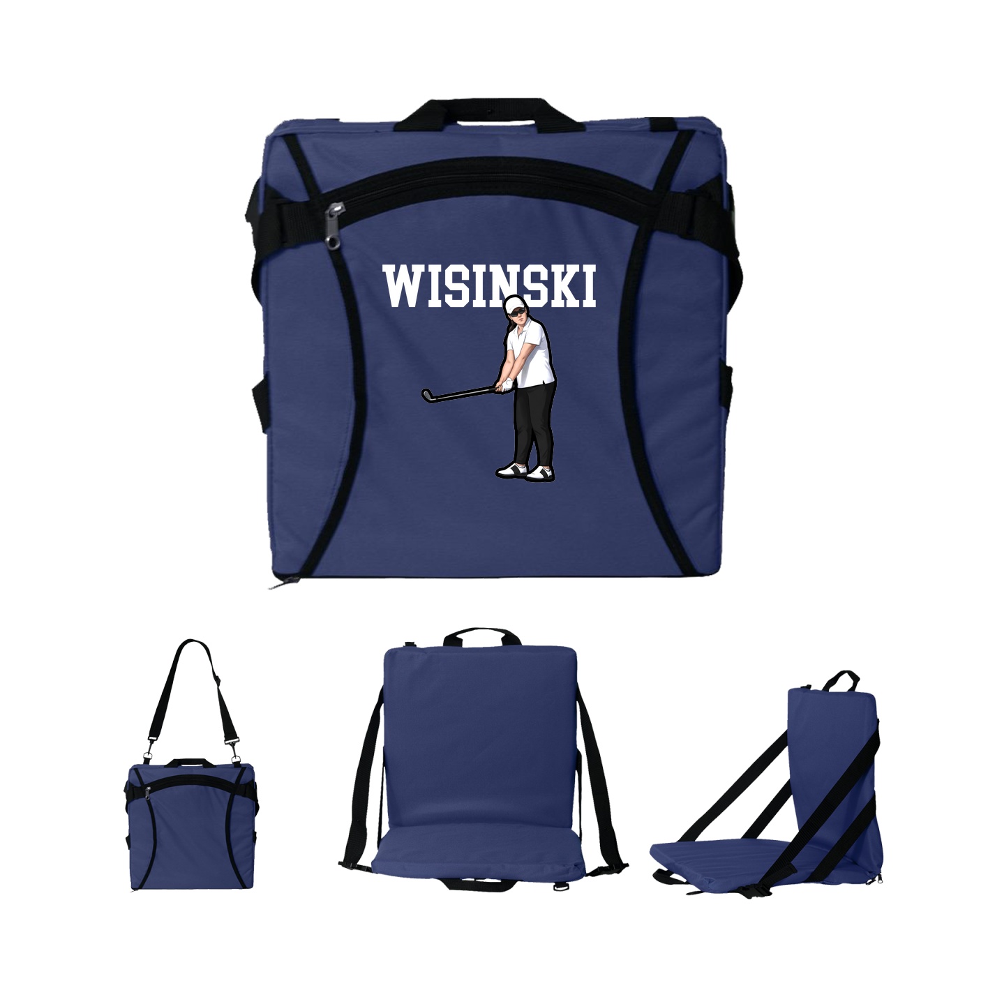 Folding Stadium Seat — Shirsey in Navy