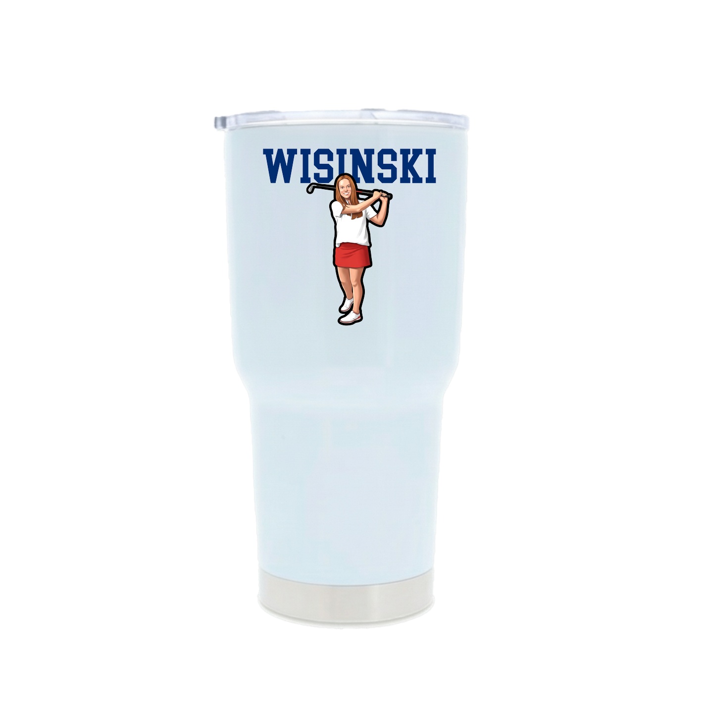 30oz Stainless Steel Tumbler — Shirsey in White