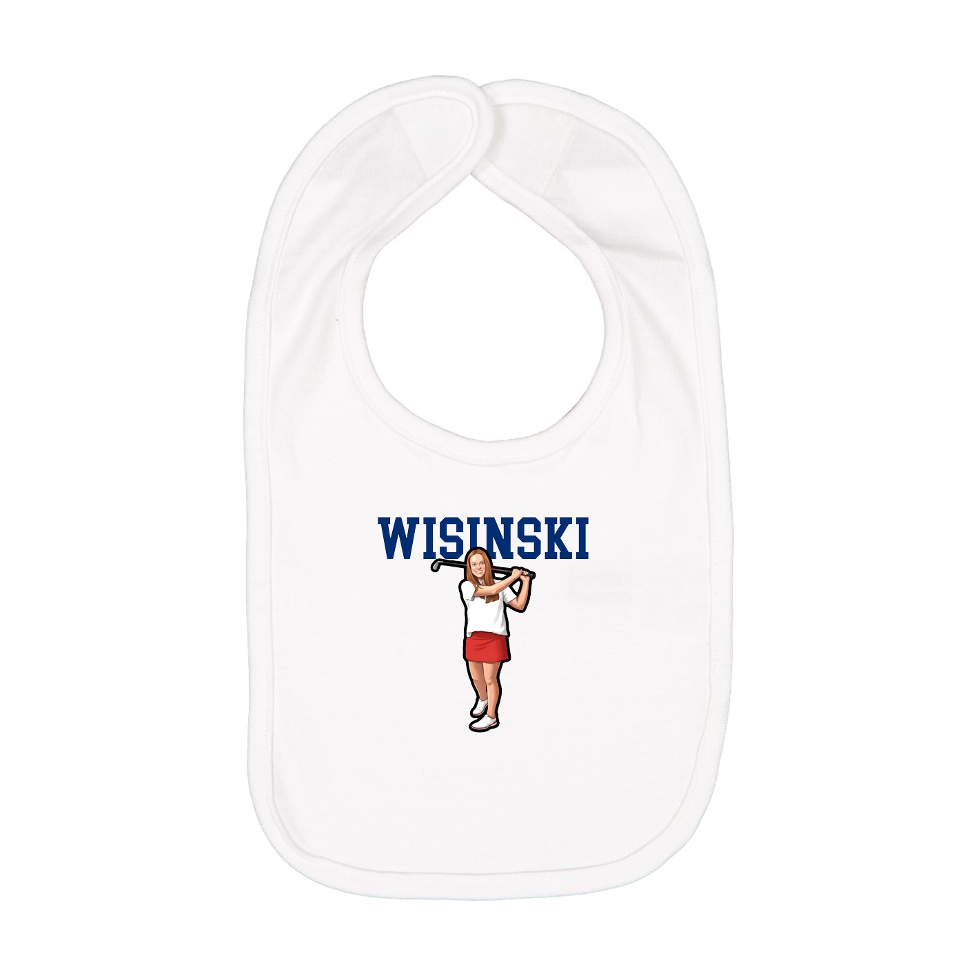 Infant Bib — Shirsey in White