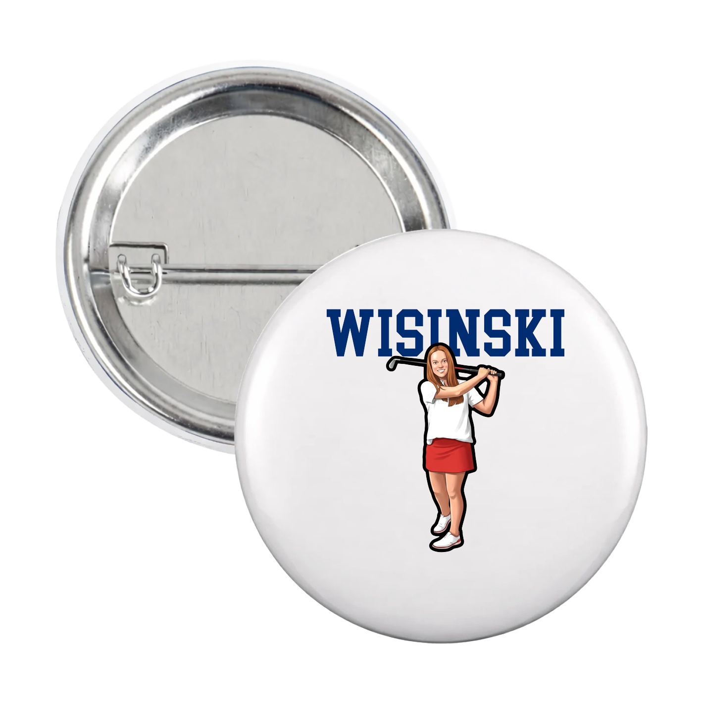 Game Day Button — Shirsey in White