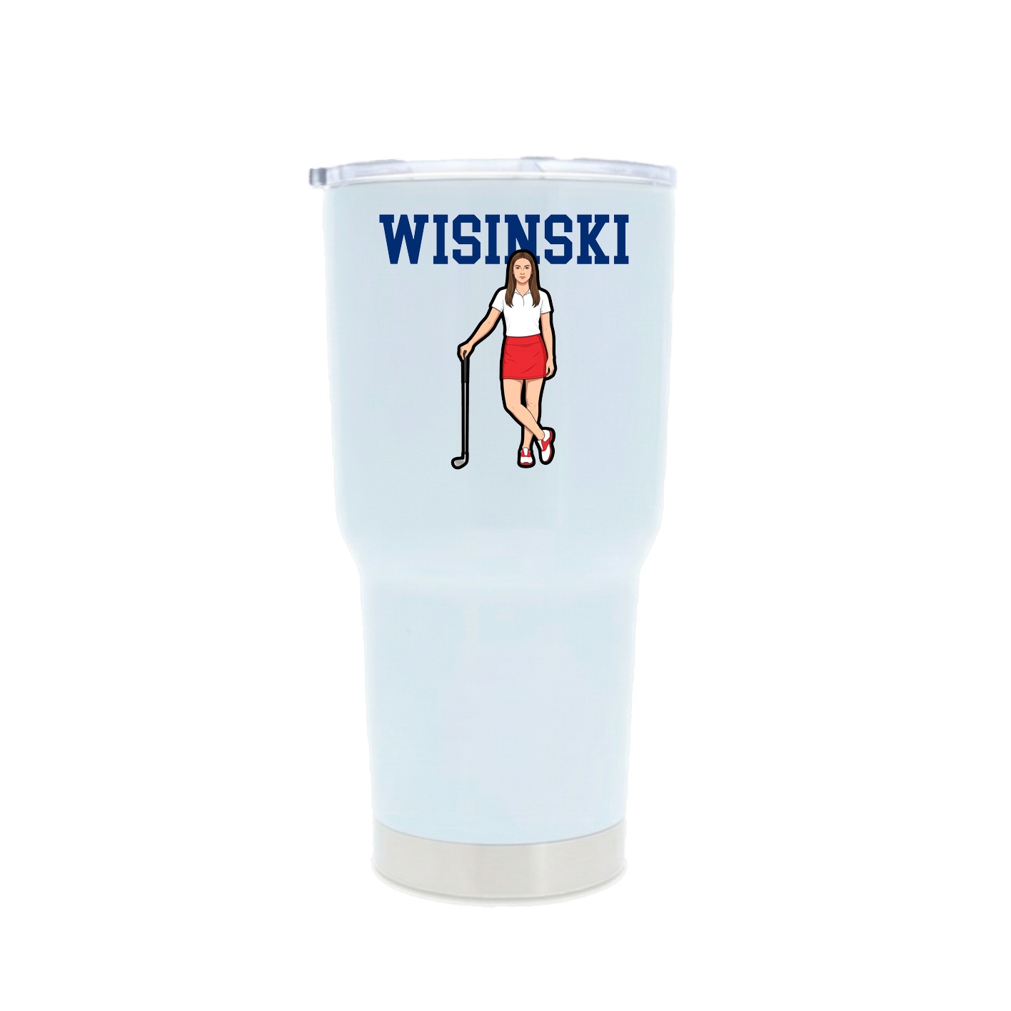 30oz Stainless Steel Tumbler — Shirsey in White