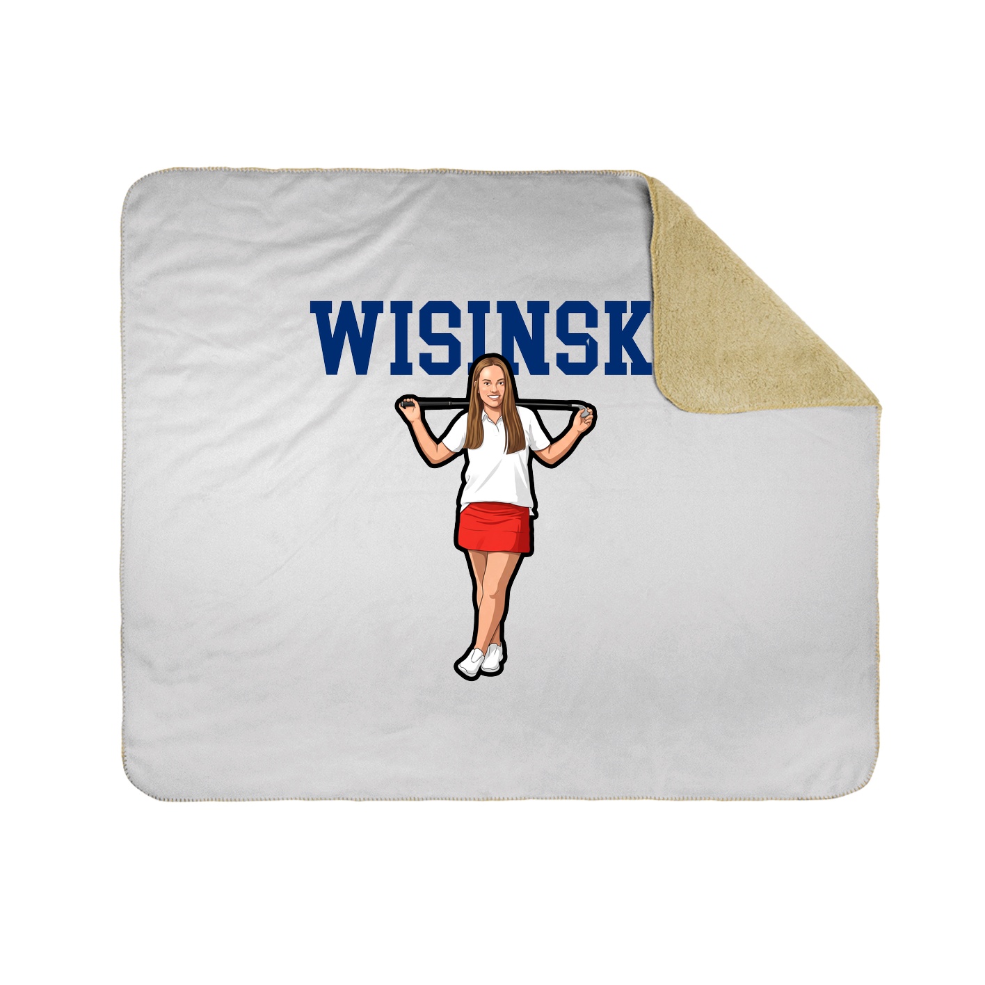 Throw Blanket — Shirsey in White