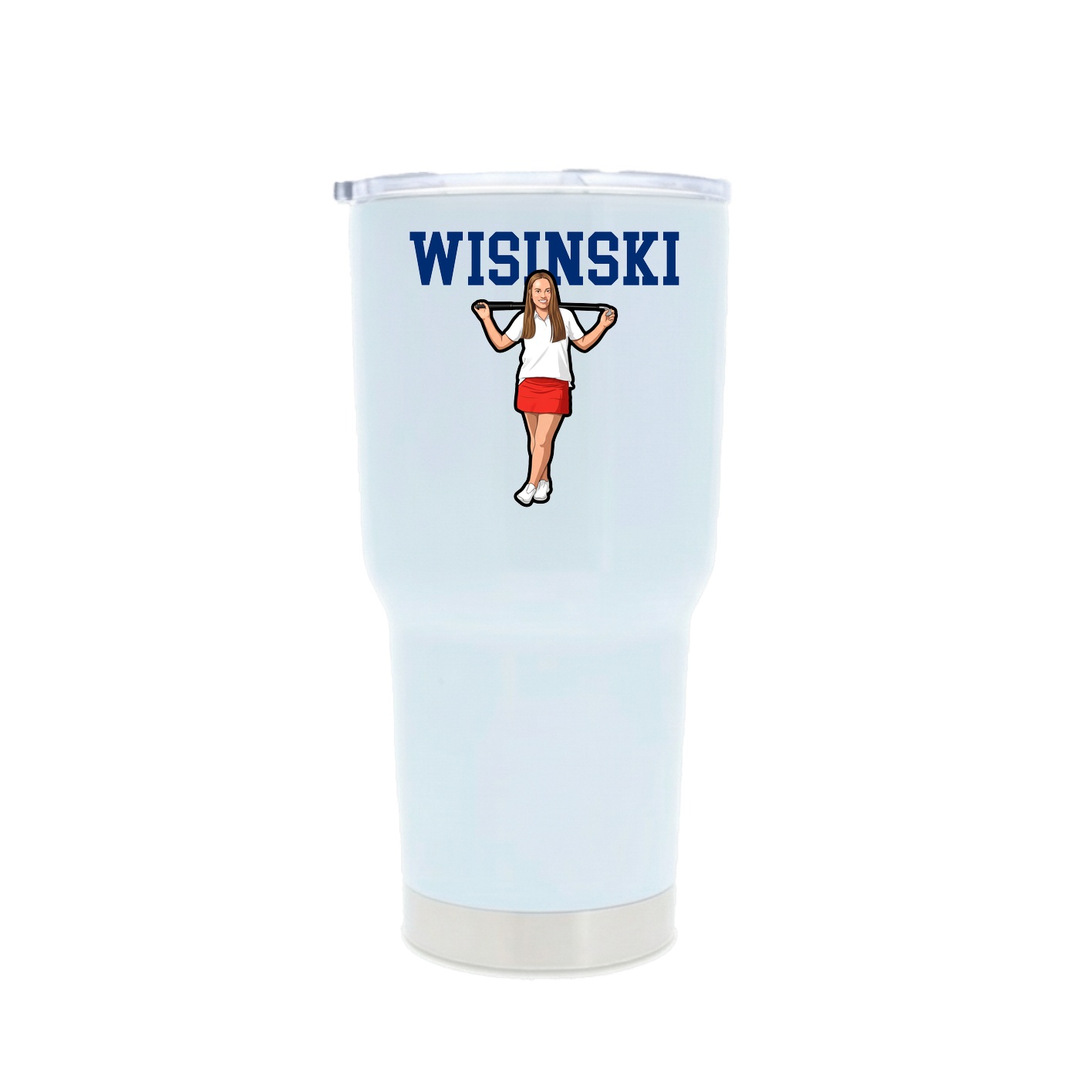 30oz Stainless Steel Tumbler — Shirsey in White