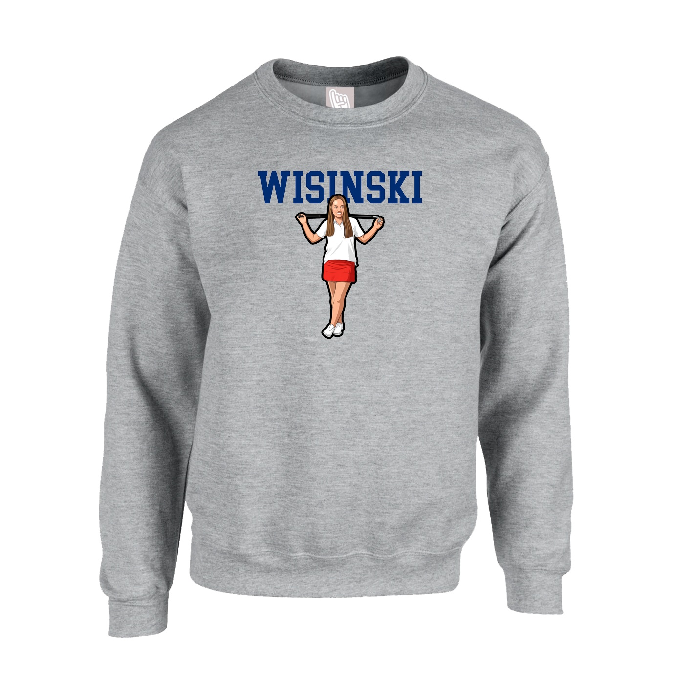 Fleece Crew — Shirsey in Grey
