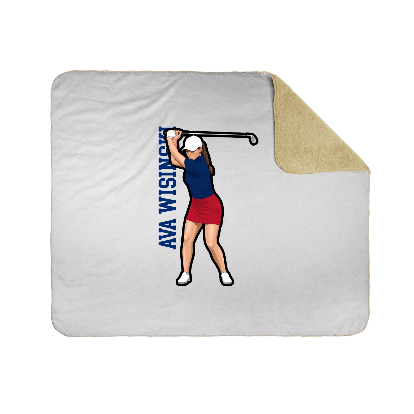 50x60 Sherpa Lined Throw Blanket