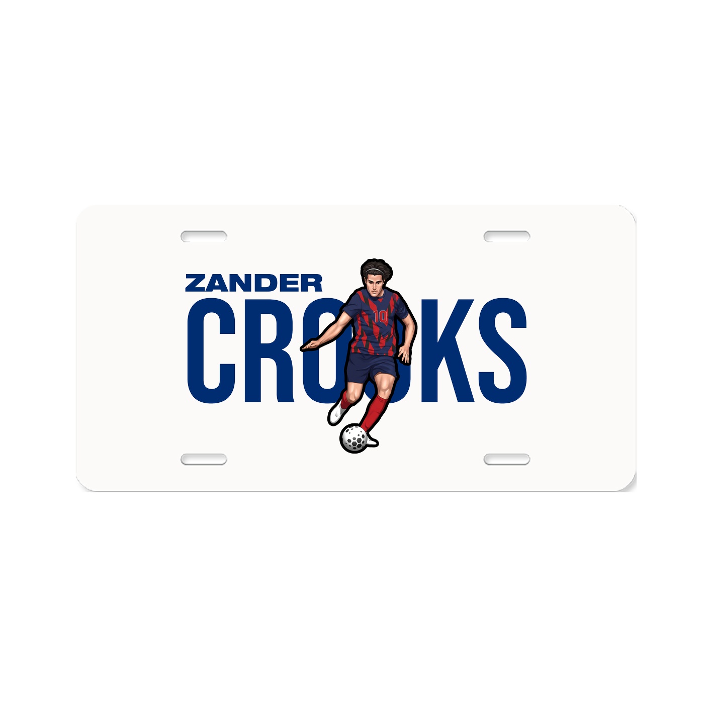 License Plate — Player Name in Classic