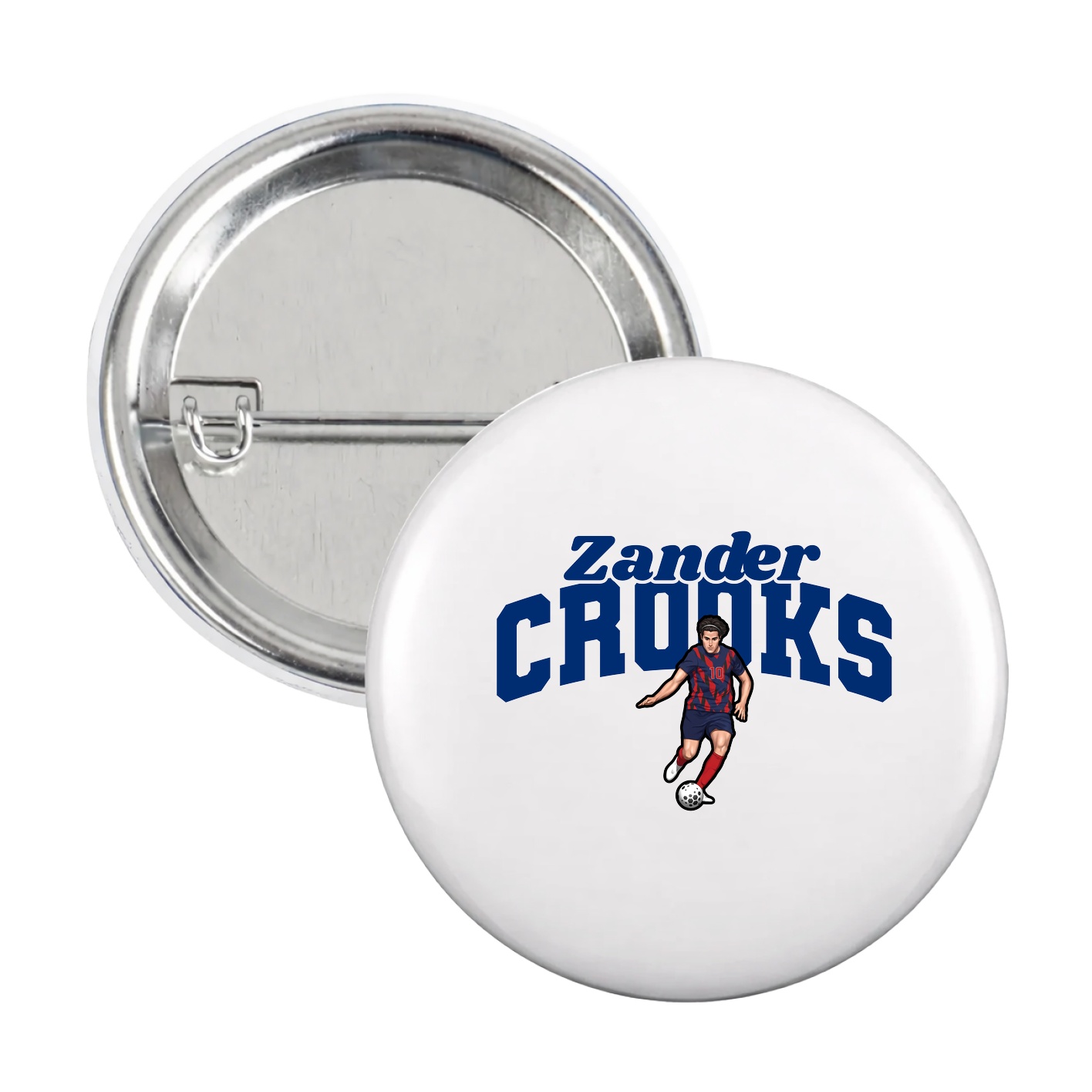 Game Day Button — Signature Arch in White