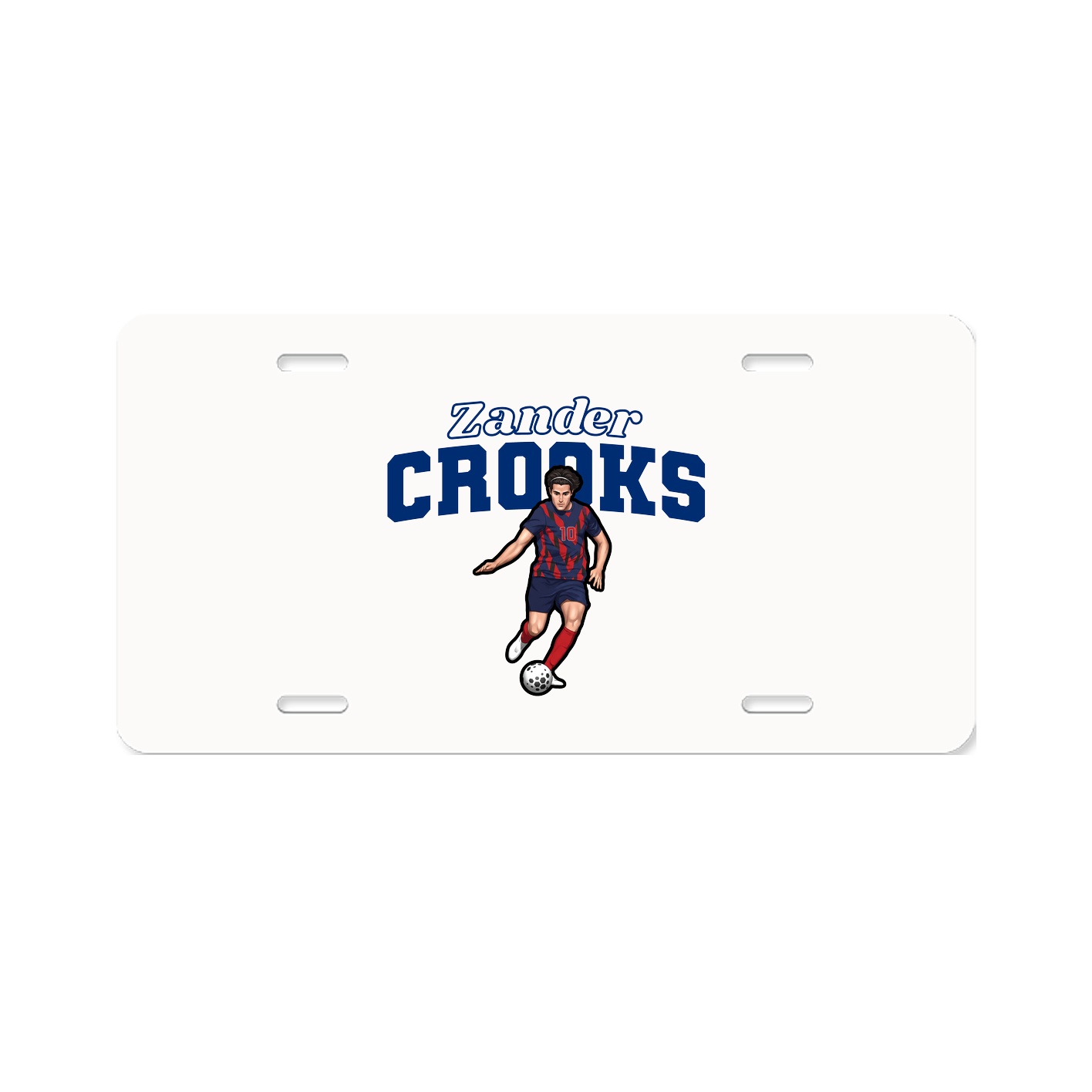 License Plate — Name Arch in Classic