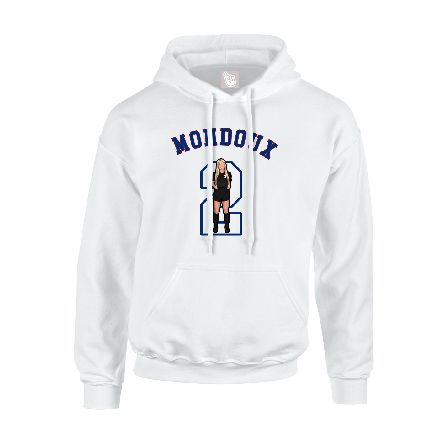 Youth Hoodie — Shirsey Arch in White