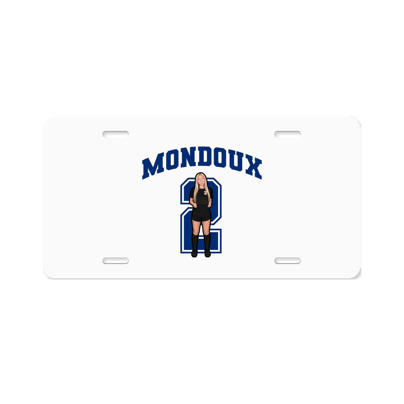 License Plate — Number in Classic