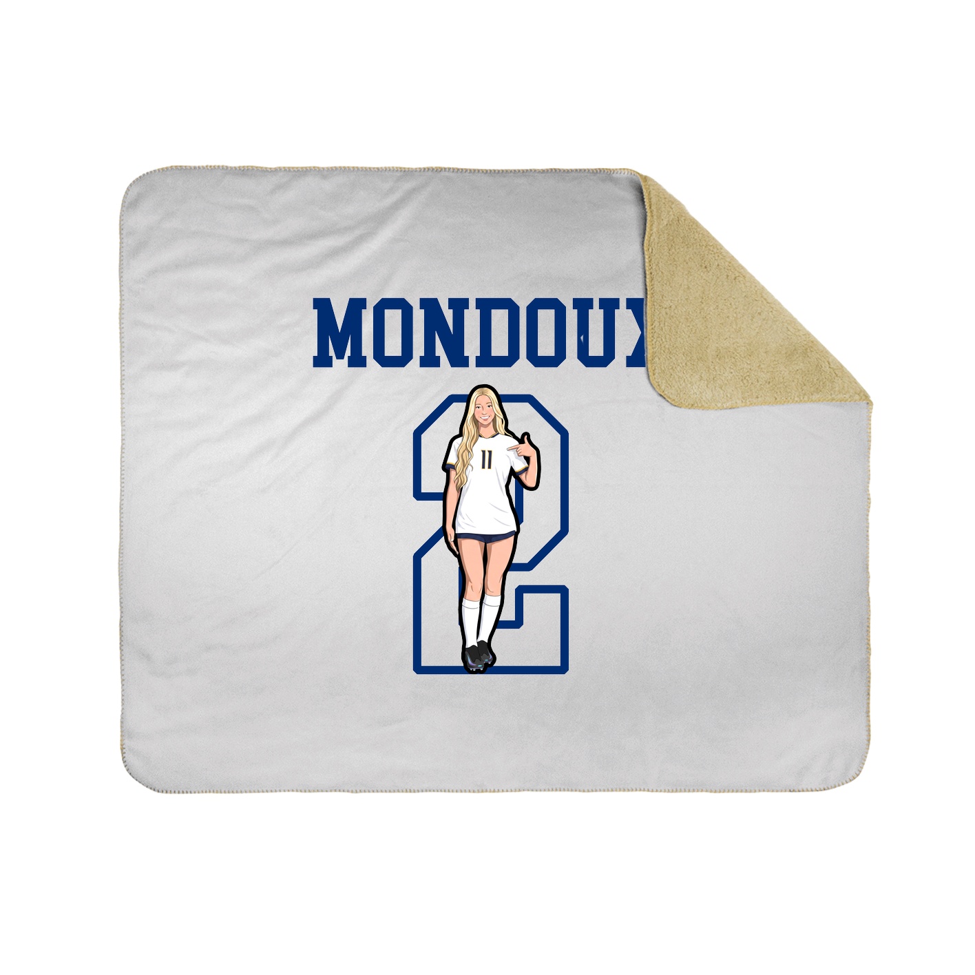 Throw Blanket — Shirsey in White