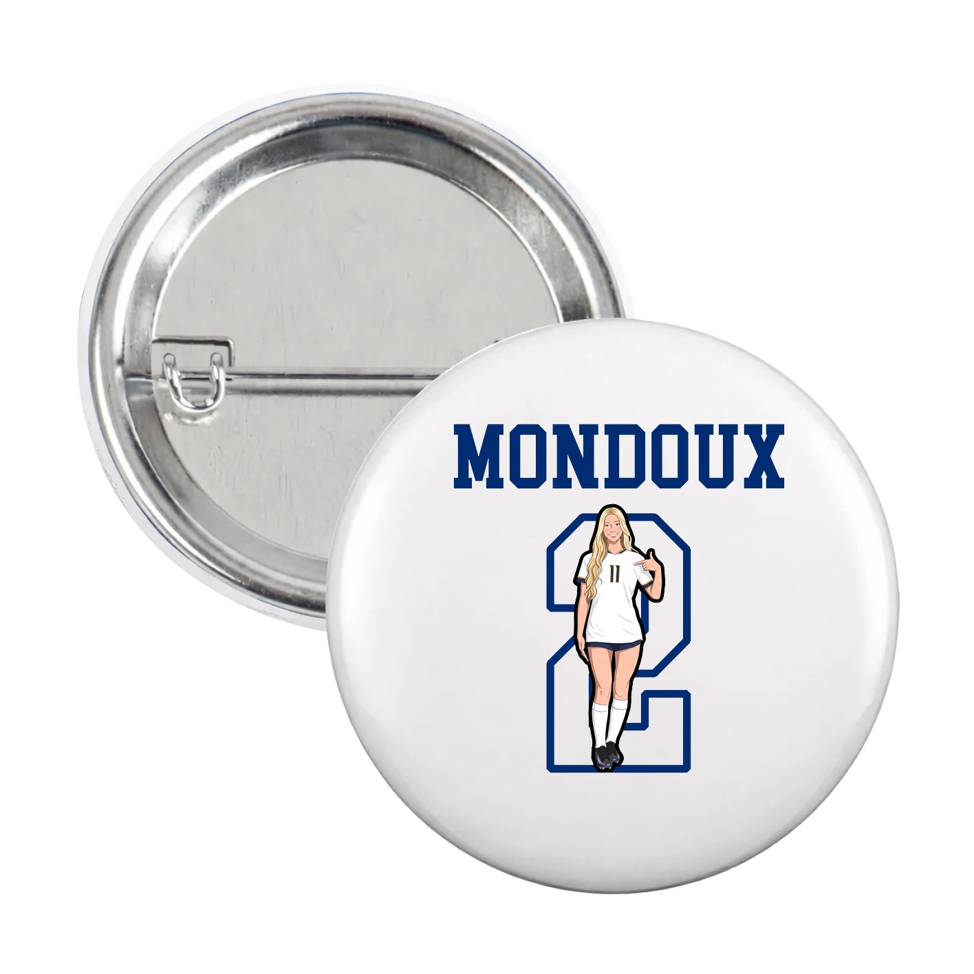 Game Day Button — Shirsey in White