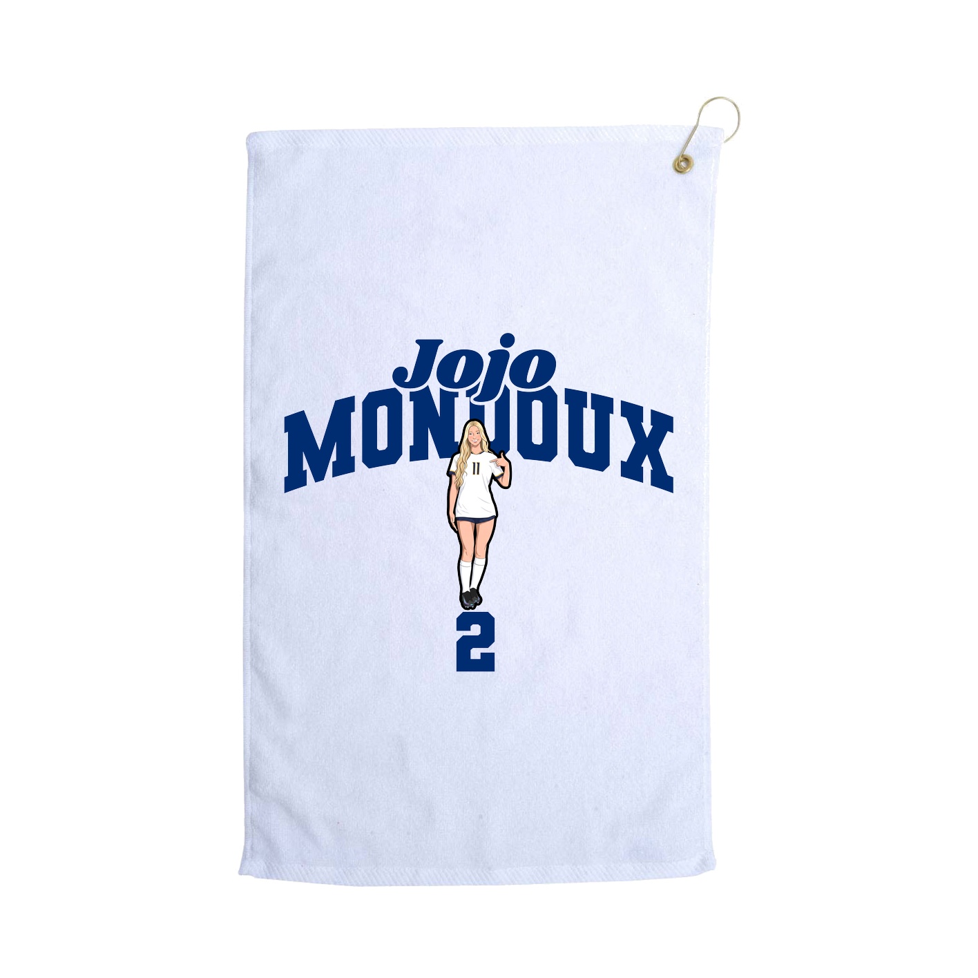 Golf Towel — Signature Arch in White