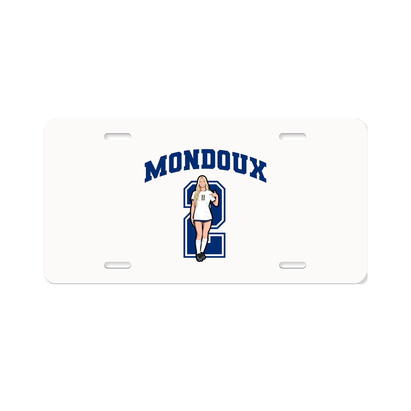 License Plate — Number in Classic