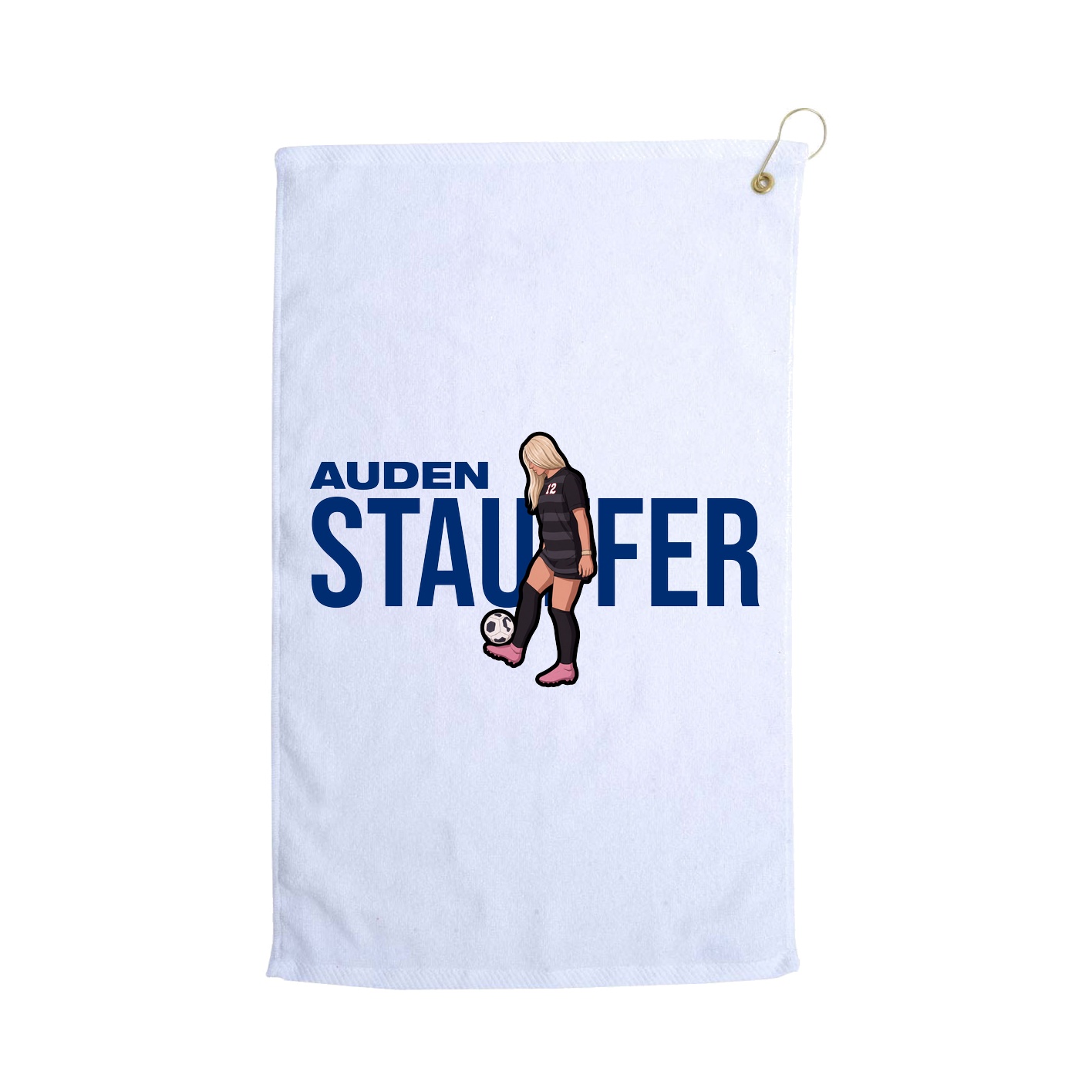 Golf Towel — Player Name in White