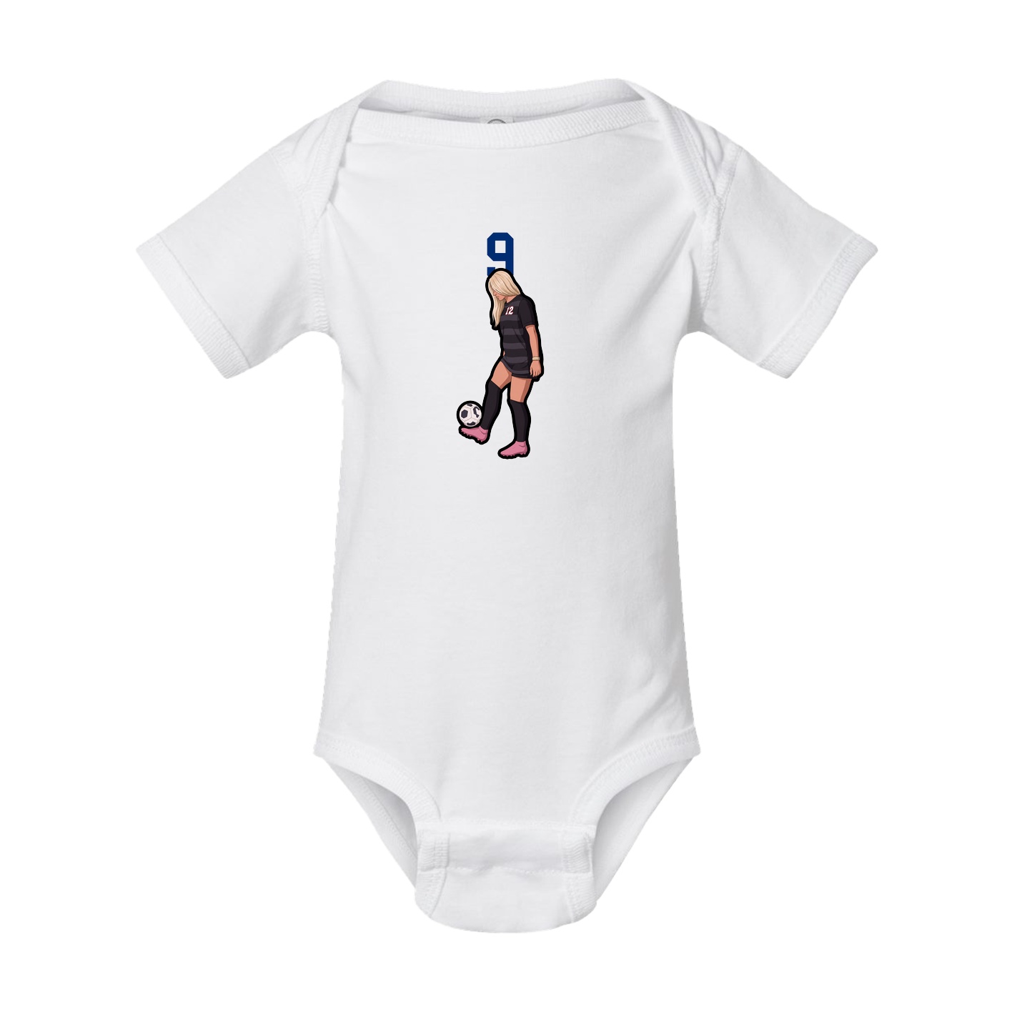 Baby Onesie — Number Top in White